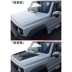 (C-BDBK) MOTOFUTURE SUZUKI JIMNY (JB74W) Lightweight ABS Hood Duct Cover [‎2611]