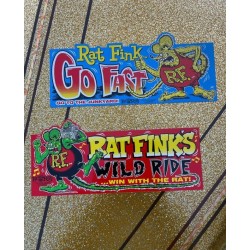 (CC-SK) Rat Fink Bumper Sticker Go Fast