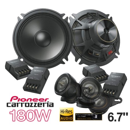 (C-AV-SP) Carrozzeria (Pioneer) 180W 2-Way 分離高解析度喇叭 [‎TS-V173S]