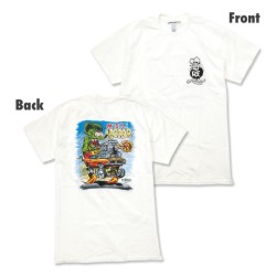 (G-AP-TSS) Rat Fink x MOONEYES Muscle Mopar T恤 [TM860WH]