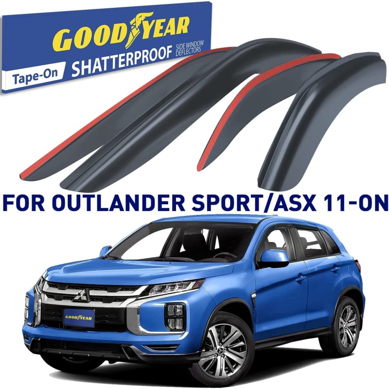 (C-BDDV) GOODYEAR MITSUBISHI 2011-2024 OUTLANDER Door Visor [‎GY003155]