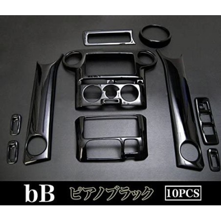 (C-BDTI) OFC TOYOTA bB (NCP Early) 3D Interior Panel, Piano Black [‎‎FJ0109]