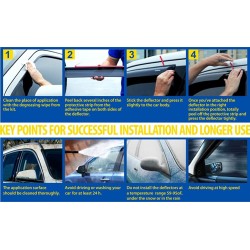 (C-BDDV) GOODYEAR MITSUBISHI 2011-2024 OUTLANDER Door Visor [‎GY003155]