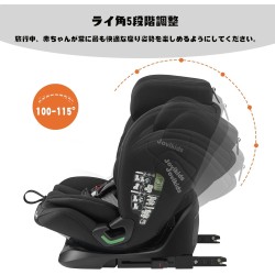 (CC-CSC) Jovikids Child Seat, ISOFIX, i-Size [JFN-BK]