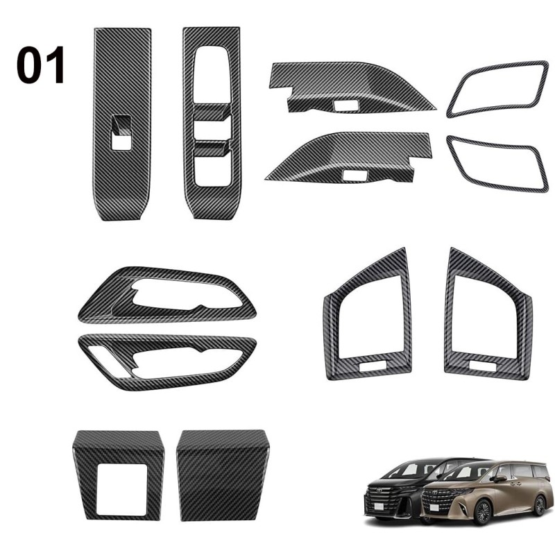 (C-BDTI) KMONDER TOYOTA ALPHARD VELLFIRE (40) Interior Garnish, Carbon Fiber [‎kmaf4081-CF]