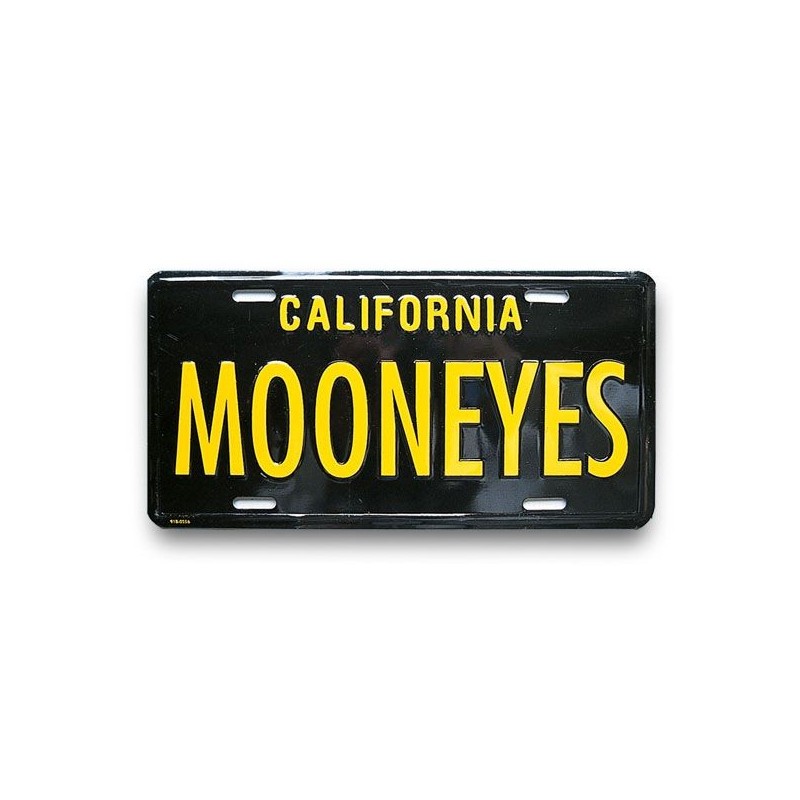 (CC-LP) California “MOONEYES” 車牌裝飾 \ [MG081BK]