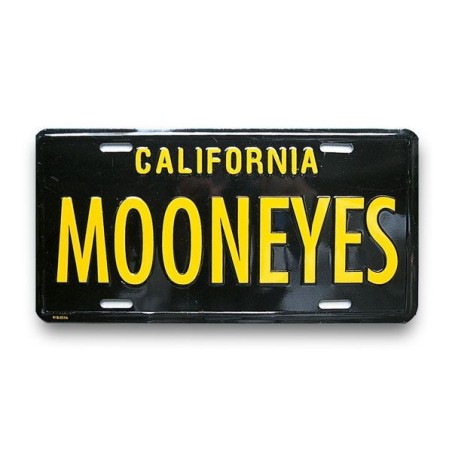 (CC-LP) California “MOONEYES” 車牌裝飾 \ [MG081BK]