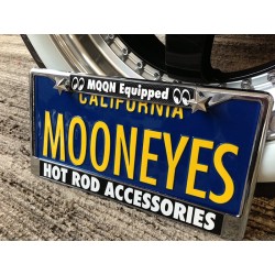 (CC-LP) MOONEYES “California+Go! with MOON ” 金屬車牌裝飾 [MG081GMBK]