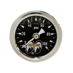 (CC-GA) MOONEYES Classic Direct Gauge Fuel Press 0-100psi (1 1/2 inch) [MPG120LF]