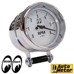 (CC-GA) MOON 6000RPM 自動儀表轉速表, 白色 [MPG2891WH]