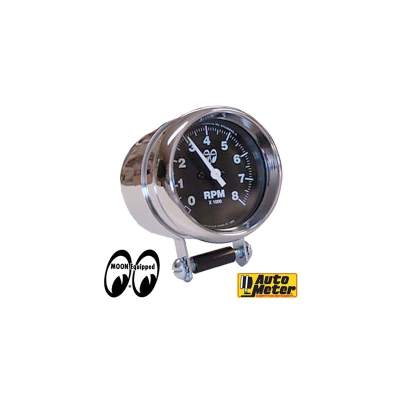 (CC-GA) MOON 8000RPM Auto Meter Tachometer (Black) [MPG2893]