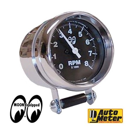 (CC-GA) MOON 8000RPM Auto Meter Tachometer (Black) [MPG2893]