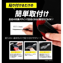 (C-BDTE) Yours (ユアーズ) TOYOTA NOAH VOXY (90) Door Handle Protector Garnish [y402-001]