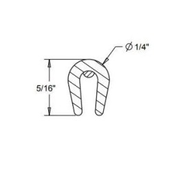 (CC-MP) Cowles Carbon Edge Guard Trim (U-Channel) [S37202]