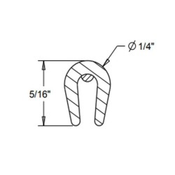 (CC-MP) Cowles Chrome Edge Guard Trim (U-Channel) [T56058]