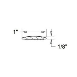 (CC-MP) Cowles Chrome UV Protected Molding 1 Inch by 12 Feet [‎S37205]