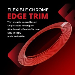 (CC-MP) Cowles Red Flexible PVC Molding 1/4 Inch by 20 Feet [S37525]