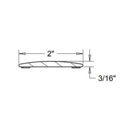 (CC-MP) Cowles Chrome Molding 2 Inch by 16 Feet [‎S38900]