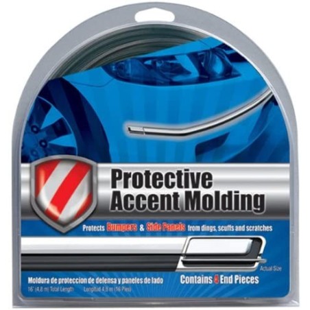 (CC-MP) Cowles Chrome/Black Protective Accent Molding [S37764]