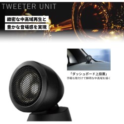 (C-AV-SP) Carrozzeria (Pioneer) SUZUKI JIMNY (JB74W) Tweeter Mounting Kit + Front and Rear Speaker [UD-K124]