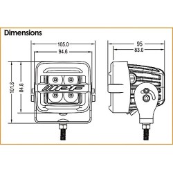 (CC-LFL) IPF LED 方形霧燈 [‎S-632]