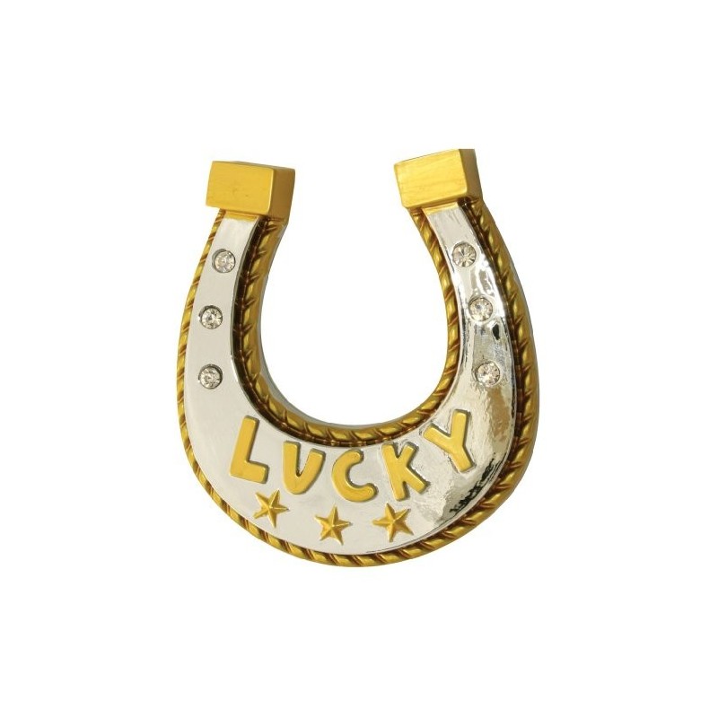 (CC-EM) Luv Your Ride LUCKY HORSESHOE 幸運馬蹄金屬徽章 [‎101]