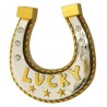 (CC-EM) Luv Your Ride LUCKY HORSESHOE 幸運馬蹄金屬徽章 [‎101]