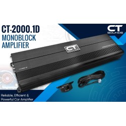 (C-AV-AM) CT Sounds 2000 Watts RMS Compact Class D Car Audio Monoblock Amplifier [CT-2000-1D]