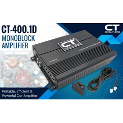 (C-AV-AM) CT Sounds 400 Watts RMS Compact Class D Car Audio Monoblock Amplifier [CT-400-1D]