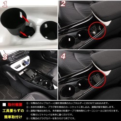 (CC-ELCP) CARMATE (カーメイト) TOYOTA 豐田 PRIUS (50) Console Cover with Extra Power Supply [CX500]