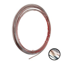 (CC-MP) Cowles Chrome Flexible PVC Molding 1/8 Inch by 20 Feet [S37780]