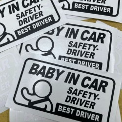 (CC-SK) D.I.Y BABY IN CAR Sticker [AM-0001]