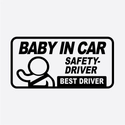 (CC-SK) D.I.Y BABY IN CAR Sticker [AM-0001]