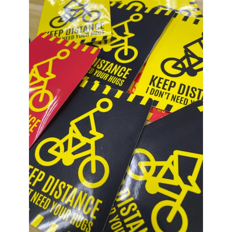 (CC-SK) D.I.Y BICYCLE Keep Distance Sticker [AM-0002]