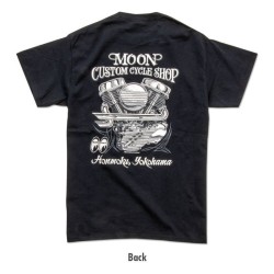 (G-AP-TSS) MOON Custom Cycle Shop Panhead T-Shirt [MQT179BK]