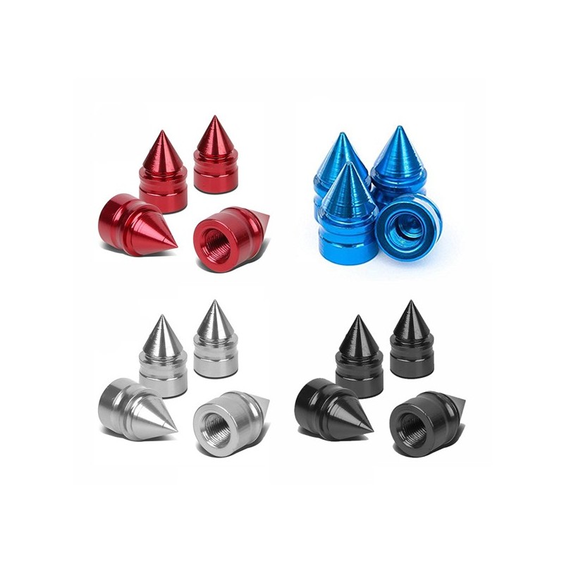 (CC-AC) Auto Dynasty Polished Aluminum Air Caps [RT-011]