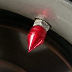 (CC-AC) Auto Dynasty Polished Aluminum Air Caps [RT-011]