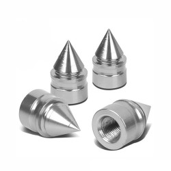 (CC-AC) Auto Dynasty Polished Aluminum Air Caps [RT-011]