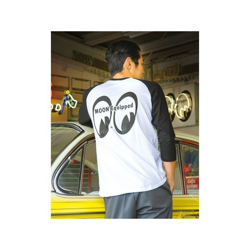 (G-AP-TSS) MOON Equipped 3/4 Sleeve T-Shirt [MQTL148WB]