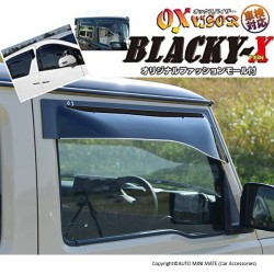 (C-BDDV) OX (バイザー) SUZUKI JIMNY (JB74W) BLACK-X Door Visor