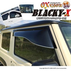 (C-BDDV) OX (バイザー) SUZUKI JIMNY (JB74W) BLACK-X Door Visor