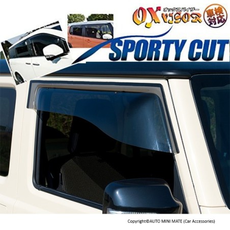 (C-BDDV) OX (バイザー) SUZUKI 鈴木 JIMNY (JB74W) SPORTY CUT 雨檔