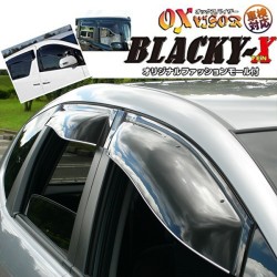 (C-BDDV) OX (バイザー) HONDA 本田 JAZZ FIT (GE6, GE7, GE8, GE9) BLACKY-X 雨檔