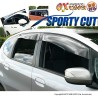 (C-BDDV) OX (バイザー) HONDA JAZZ FIT (GE6, GE7, GE8, GE9) SPORTY CUT Door Visor