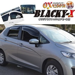 (C-BDDV) OX (バイザー) HONDA 本田 JAZZ FIT (GK3, GK4, GK5, GK6) BLACKY-X 雨檔