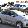 (C-BDDV) OX (バイザー) HONDA 本田 JAZZ FIT (GK3, GK4, GK5, GK6) SPORTY CUT 雨檔