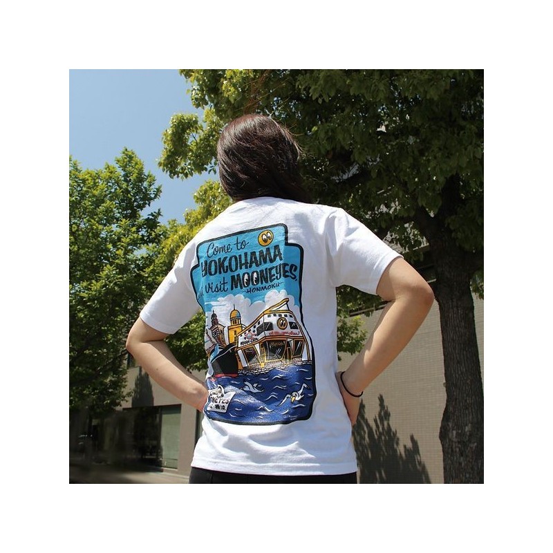 (G-AP-TSS) MOON Come to YOKOHAMA T-Shirt [TM571WH]