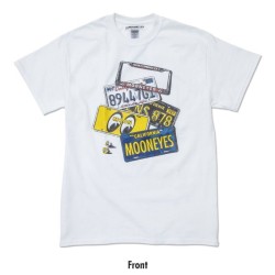 (G-AP-TSS) MOON License Plate T-Shirt [TM838WH]