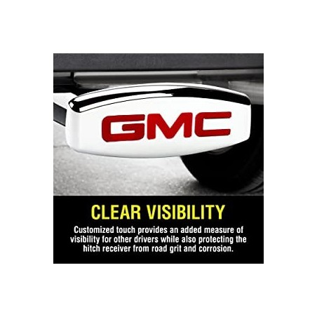 (CC-TH) Bully Chrome Cast Metal Universal Fit Truck GMC Logo Hitch Cover Fits 2" Hitch Receivers [CR004A]