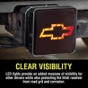 (CC-TH) Bully Finish ABS Plastic Universal Fit Truck LED Brake Light Hitch Cover Fits 2" Hitch Receivers [CR-007C]